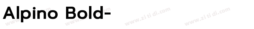 Alpino Bold字体转换